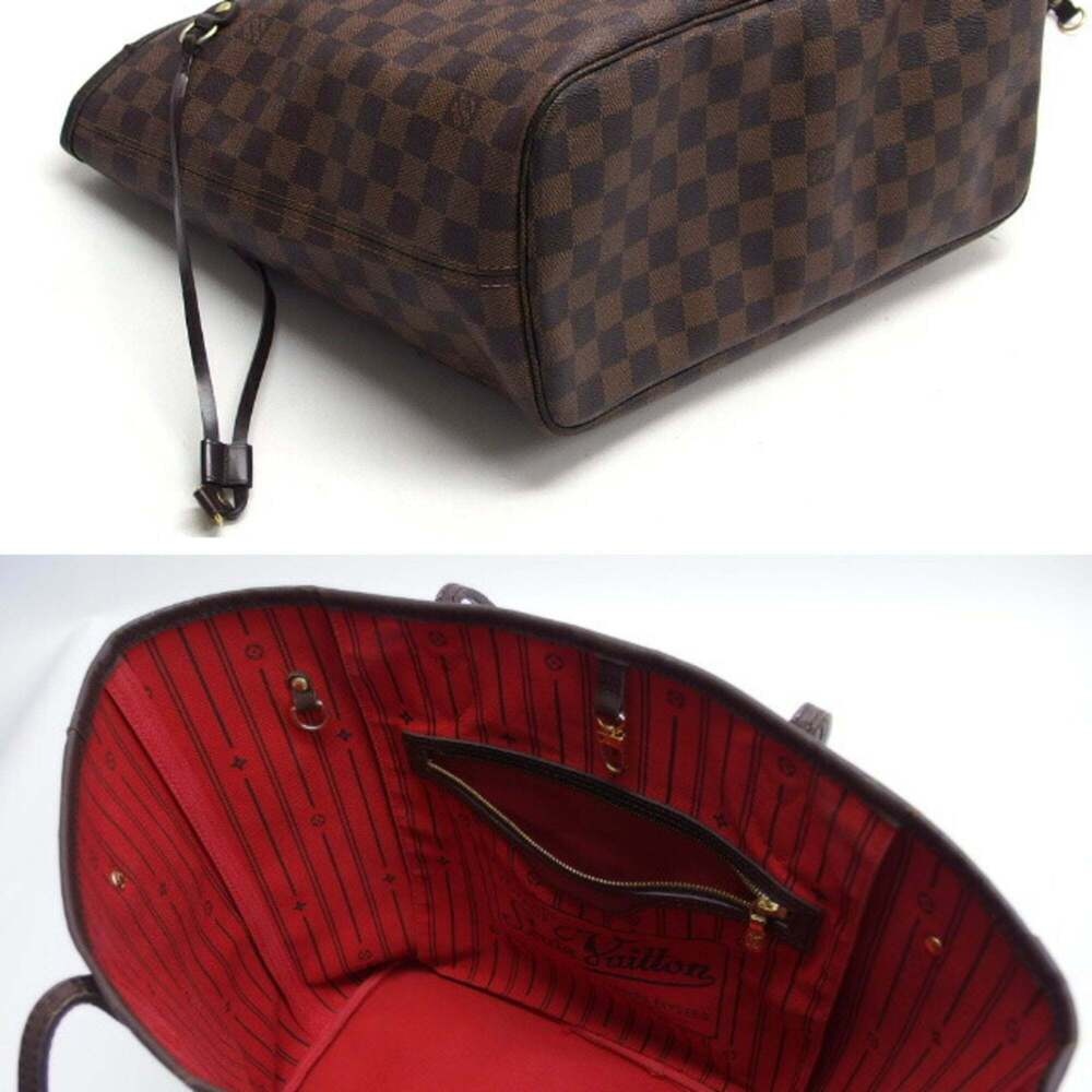 LOUIS VUITTON Authentic Brown Damier Neverfull MM Shoulder Bag - Picture 4 of 12